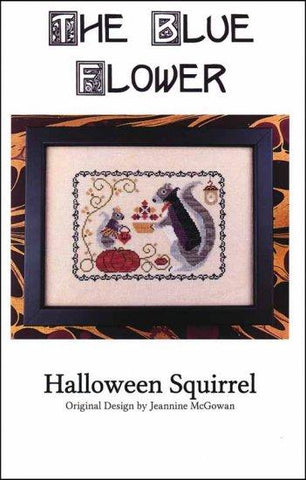 Halloween Squirrel by The Blue Flower Counted Cross Stitch Pattern