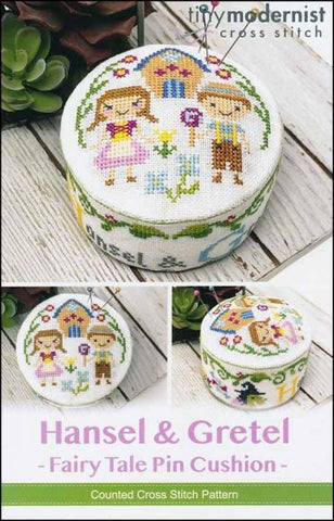 Fairy Tale Pin Cushion: Hansel & Gretel  By The Tiny Modernist Counted Cross Stitch Pattern