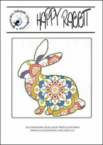 Happy Rabbit by Alessandra Adelaide Needleworks Counted Cross Stitch Pattern