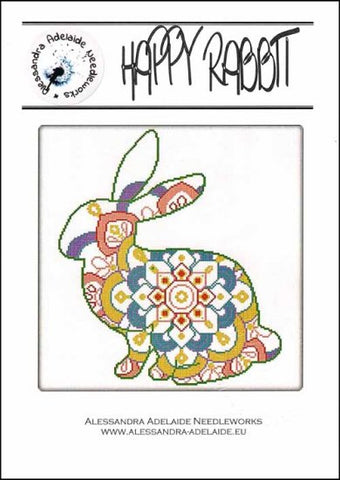 Happy Rabbit by Alessandra Adelaide Needleworks Counted Cross Stitch Pattern