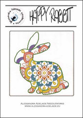 Happy Rabbit by Alessandra Adelaide Needleworks Counted Cross Stitch Pattern