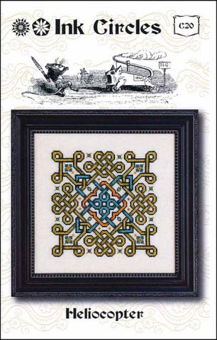 Heliocopter Celtic Knot by Ink Circles Counted Cross Stitch Pattern
