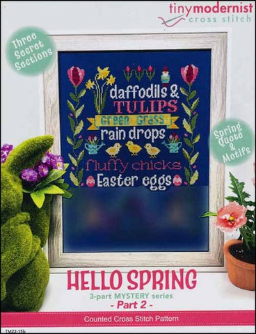 Hello Spring Part 2 By The Tiny Modernist Counted Cross Stitch Pattern