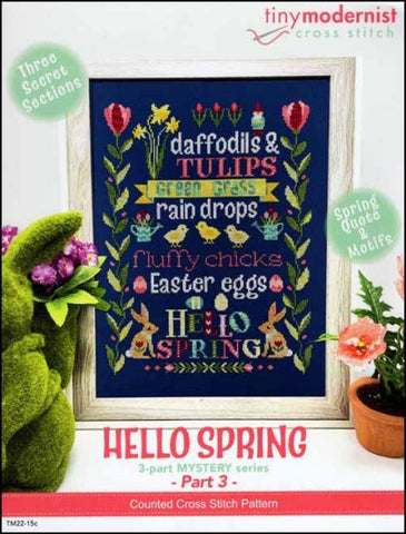 Hello Spring Part 3 By The Tiny Modernist Counted Cross Stitch Pattern