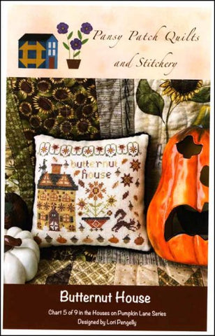 Houses on Pumpkin Lane: Butternut House  by Pansy Patch Quilts and Stitchery Counted Cross Stitch Pattern