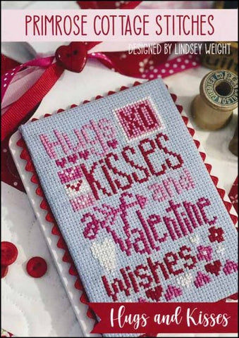 Hugs and Kisses by Primrose Cottage Stitches Counted Cross Stitch Pattern