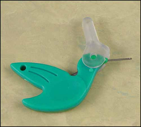 Hummingbird Needle Threader with Cutter