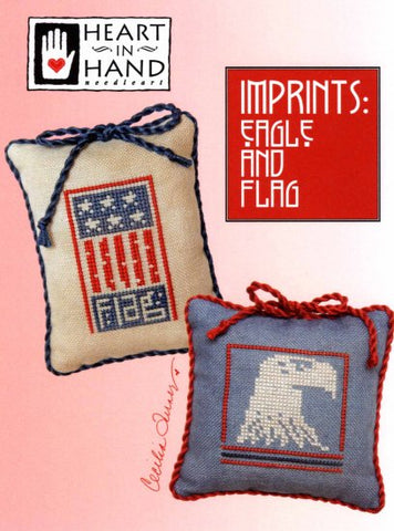 Imprints: Eagle and Flag by Heart in Hand Counted Cross Stitch Pattern