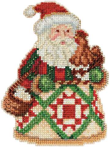 Early Morning Santa Claus by Jim Shore Counted Cross Stitch Kit -Mill Hill