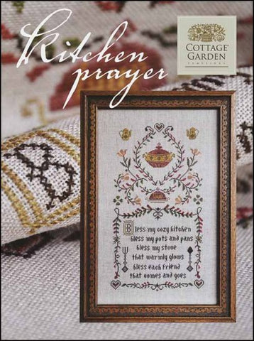 Kitchen Prayer by Cottage Garden Samplings Counted Cross Stitch Pattern