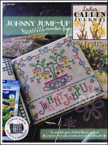 Ladies Garden Journal 5: Johnny Jump Up By Summer House Stitche Workes Counted Cross Stitch Pattern