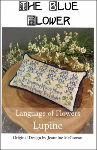 Language of Flowers Lupine by The Blue Flower Counted Cross Stitch Pattern