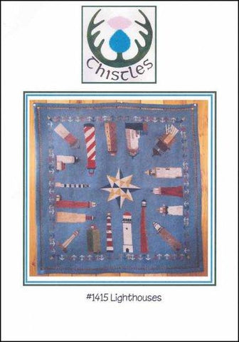 Lighthouses by Thistles Counted Cross Stitch Pattern