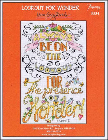 Lookout For Wonder By Mary Engelbreit For Imaginating Counted Cross Stitch Pattern