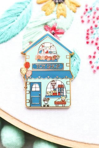Toy Shop Main Street Magnetic Needle Minder by Flamingo Toes