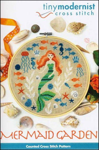 MERMAID GARDEN By The Tiny Modernist Counted Cross Stitch Pattern