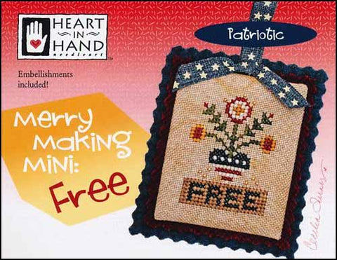 Merry Making Mini: Free by Heart in Hand Counted Cross Stitch Pattern