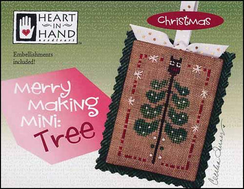 Merry Making Mini: Tree by Heart in Hand Counted Cross Stitch Pattern