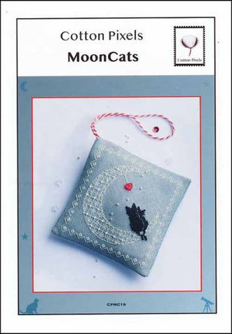 Moon Cats by Cotton Pixels Counted Cross Stitch Pattern