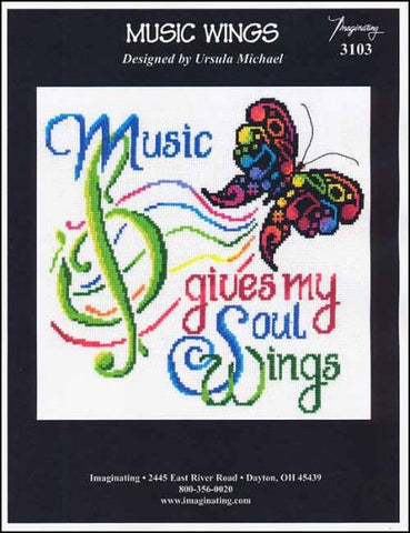 Music Wings by Imaginating Counted Cross Stitch Pattern