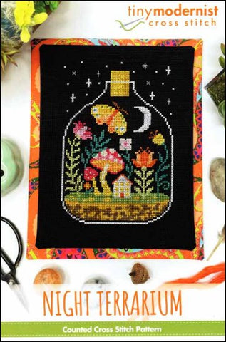 The Night Terrarium By The Tiny Modernist Counted Cross Stitch Pattern