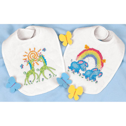 NOAHS ARK-Elephant and Giraffe Stamped Cross Stitch Kit 9