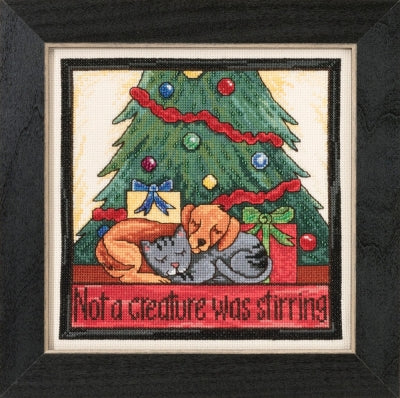 Not a Creature was Stirring by Sticks - Beaded Counted Cross Stitch Kit