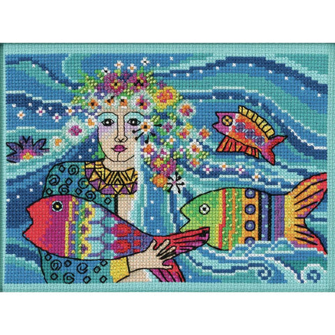 Laurel Burch Ocean Goddess by Mill Hill Counted Cross Stitch Kit