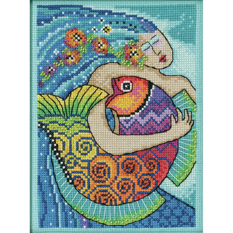 Laurel Burch Ocean Song by Mill Hill Counted Cross Stitch Kit