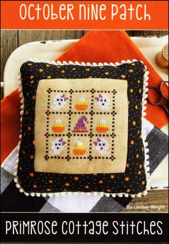 October Nine Patch by Primrose Cottage Stitches Counted Cross Stitch Pattern