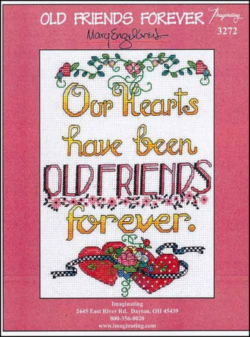 Old Friends Forever By Mary Engelbreit For Imaginating Counted Cross Stitch Pattern