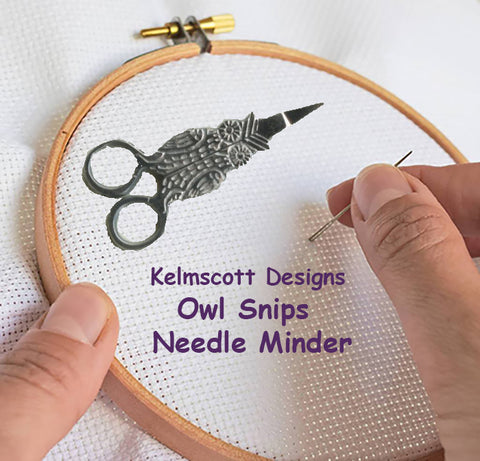 Owl Snips NEEDLE MINDER By Kelmscott Designs