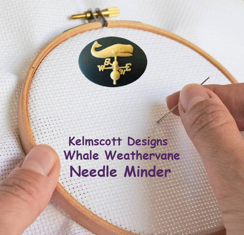 Whale Weathervane NEEDLE MINDER By Kelmscott Designs