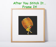 Leonetto Cappiello Coffee Poster Counted Cross Stitch Pattern
