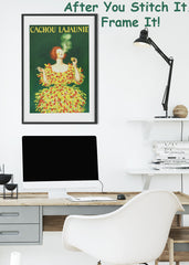 Leonetto Cappiello Coffee Poster Counted Cross Stitch Pattern