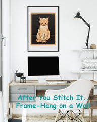 Orange Calico Cat by Julie de Graag Counted Cross Stitch Pattern
