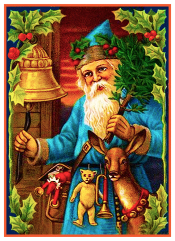 Father Christmas Santa Claus 84 Holiday Counted Cross Stitch Pattern