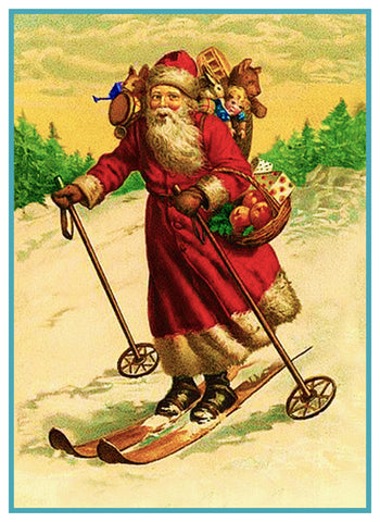 Father Christmas Santa Claus 87 Holiday Counted Cross Stitch Pattern