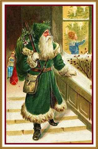 Father Christmas Santa Claus 91 Holiday Counted Cross Stitch Pattern