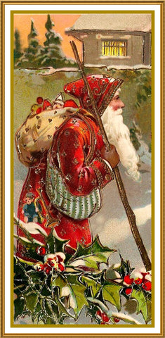 Father Christmas Santa Claus 83 Holiday Counted Cross Stitch Pattern