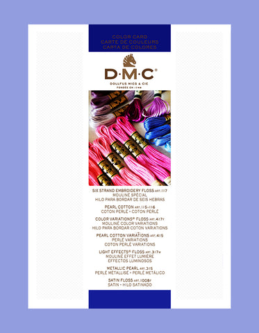 DMC Needlework Floss Threads PRINTED Color Card