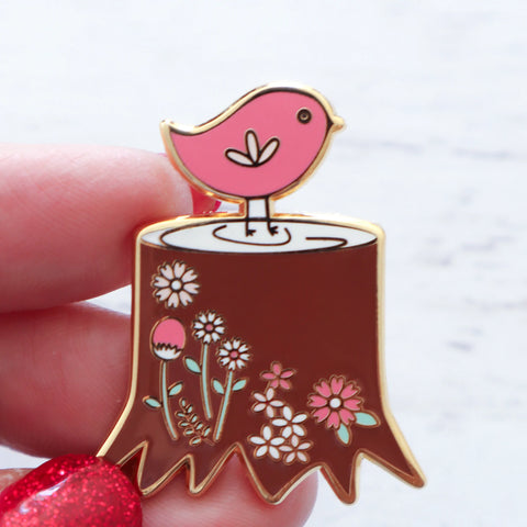 Woodland Birdie Magnetic Needle Minder by Flamingo Toes