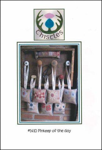 Pinkeep Of The Day by Thistles Counted Cross Stitch Pattern