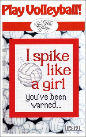 Play Volleyball by Sue Hillis Designs Counted Cross Stitch Pattern