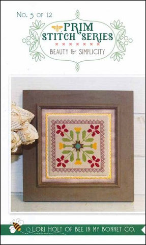 Prim Stitch Series Pattern 5: Beauty & Simplicity by it's Sew Emma Stitchery Counted Cross Stitch Pattern