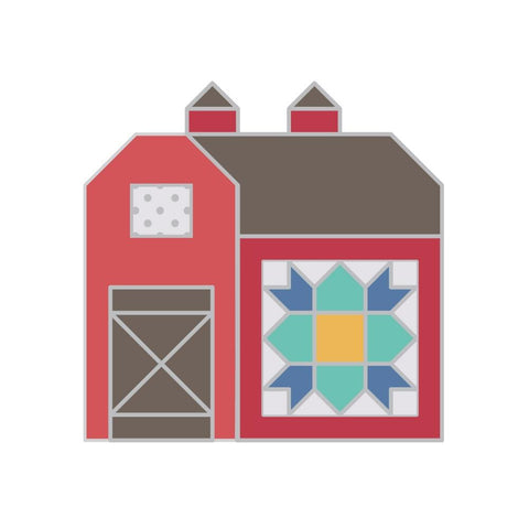 Quilty Barn From Lori Holt Needle Minder by it's Sew Emma Stitchery