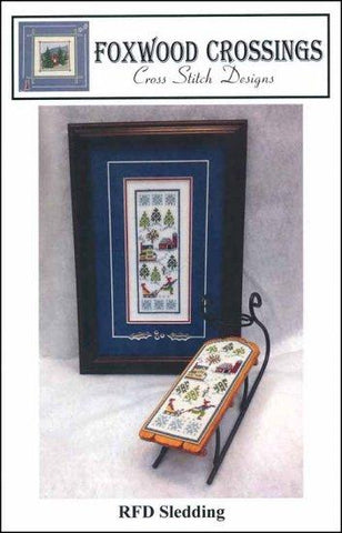 RFD Sledding by Foxwood Crossings Counted Cross Stitch Pattern