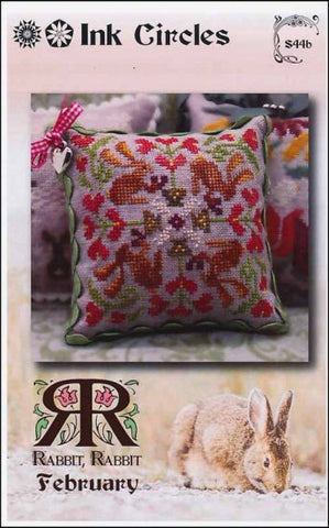 Rabbit Rabbit February by Ink Circles Counted Cross Stitch Pattern