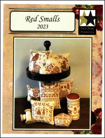 Red Smalls by Twin Peak Primitives Counted Cross Stitch Pattern