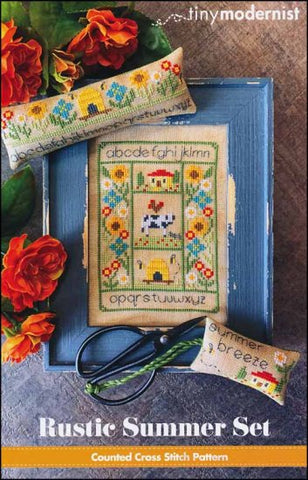 Rustic Summer Set By The Tiny Modernist Counted Cross Stitch Pattern
